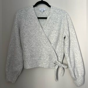 Grey Wrap Sweater